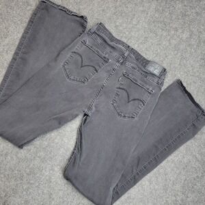 Levis 725  Jeans Womens 30 Black High Rise Bootcut Boho Streetwear Festival